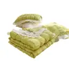 Algodón seersucker lavado de verano colcha de verano fresca lavable a máquina colcha de aire acondicionado dormitorio individual delgada colcha de verano de tres cuatro piezas