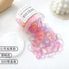 Elásticos de Cabelo Descartáveis para Mulheres, Pretos, Espessados, Alta Elasticidade, Não Danificam o Cabelo, Pequenos Elásticos de Cabelo para Crianças, Acessórios de Cabelo