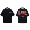 Versão Correta da Camiseta Pronta Redonda de Manga Curta Solta Palm Palm Angels Estampa de Letras Splash Transfronteiriça