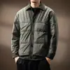 Chaqueta de Plumón Corta Ligera de Plumón de Pato Blanco Gama Alta para Hombre Invierno Nueva Gama Alta Cálida Ropa de Trabajo Chaqueta Camisa con Solapa