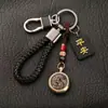 Doze Signos do Zodíaco Pingente Trazedor de Sorte Chaveiro Antiperda para Carro para Homens e Mulheres, Chaveiro de Alto Padrão para Casais, Pulseira Criativa