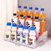 Estante de Exhibición para Bebidas de Escritorio Transparente Acrílico Escalonado Estante de Exhibición Snacks Jugo Estante de Almacenamiento Multicapa Estante de Supermercado