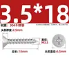 Tornillos Autorroscantes de Acero Inoxidable 304 con Ranura de Cruz, Tornillos Autorroscantes para Madera de Cabeza Plana, Punta Aguda Cola Extendida M3M4M6M8