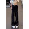 Jeans Blancos Rasgados con Graffiti para Hombre Verano Cleanfit Estilo Americano Pantalones High Street Pierna Recta Pierna Torcida Ligero Desflecado