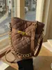 Bolsa de Balde Acolchoada com Corrente Estilo Chanel para Mulheres, Nova Moda Outono e Inverno 2025 Bolsa de Trabalho, Bolsa Transversal para Mulheres