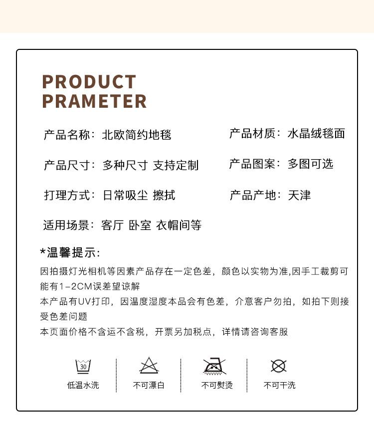 地毯地垫,跨境地毯,客厅地毯,卧室床边毯,法式地毯