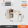 Combinação de Mesa e Cadeira Simples Moderna Estação de Trabalho para Funcionários Tela Estação de Trabalho Mesa para Computador