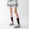 Meias femininas outono e inverno espessas meias empilhadas de terry com faixa vertical cano médio Jk departamento japonês estilo universitário Ankora vermelho quente esportes