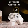 Ventilador colgante para cuello y cintura exterior iluminación de larga duración carga usb portátil ventilador pequeño de escritorio 3600 mA