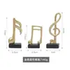 Conjunto Nórdico Transfronteiriço Mini com Três Notas Musicais Artesanato em Resina Enfeites para Decoração de Mesa de Sala de Estar e Sala de Jantar e Adereços para Fotografia