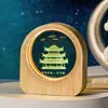 Edifício Marco Cristal Lapidado 3D Luminoso Souvenir Turístico do Lago Oeste de Hangzhou Enfeite de Luz Noturna Presente de Aniversário