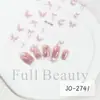 Pegatinas Transfronterizas para Uñas Nuevas Flor Mariposa Deseo Puro Rosa Azul Flor Mariposa Pintada a Mano Dulces Pegatinas para Uñas Venta al por Mayor