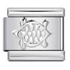 Pulseira Modular Italiana com Padrão de Estampagem Prata Convexa Pulseira de Aço Inoxidável DIY Pingentes Italianos