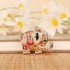 Chaveiro de Elefante Cravejado de Diamantes Estilo Tailandês de Exportação Cuidadosamente Selecionado Metal Pingente de Bolsa Feminina Argola de Chaveiro Pingente de Elefante Criativo