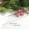 Guirnalda Decorativa de Navidad, Guirnalda de Bolas de Navidad con Bayas y Agujas de Pino Simuladas, Colgante de Puerta, Estufa, Pared para Fiestas en Casa