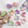Colgante de Resina de Dibujos Animados Transfronterizo Nube Arcoíris Dulce Estrella Colgante Hecho a Mano DIY Colgante para Collar Pendientes Accesorios de Joyería