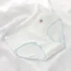 Ropa interior japonesa de color macarrón, sencilla, de color sólido, para mujer, de cintura media, transpirable, de algodón, con entrepierna, para estudiantes.
