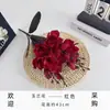 Flor de Magnólia Artificial com 5 Galhos para Decoração de Sala de Estar, Arranjo de Flores Artificiais de Alta Qualidade, Decoração Suave para Sala de Estar, Sensação Premium, Atacado