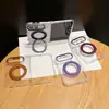 Adecuado para iPhone Duo: Funda de teléfono magnética transparente plegable con soporte giratorio, que ofrece protección premium contra caídas