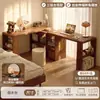 Escritorio de Madera Maciza 2026 Nuevo Modelo Esquina de Dormitorio de Niñas Tocador y Cómoda Integrados Escritorio de Computadora Doble en Forma de L para el Hogar