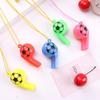 Apito de Futebol da Copa do Mundo Apito de Plástico com Carinha Sorridente Apito de Árbitro Pequenos Presentes para Crianças Adereços para Torcer Brinquedos de Barraca de Rua