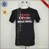 Camiseta publicitaria de manga corta de algodón de color sólido, directa de fábrica, con estampado de cuello redondo, camiseta cultural de la marca Tide para imprimir el logotipo.