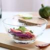 Lizun Tigela de Salada de Legumes de Vidro Transparente terno Tigela de Vidro sem Chumbo de Estilo Japonês Único Tigela de Sopa Doméstica Tigela de Frutas Atacado