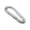 Mosquetón de Acero al Carbono con Hebilla de Resorte, 10 cm de Largo, Hebilla de Seguridad de Hierro Galvanizado, para Columpio, Hamaca, Resistente a la Corrosión y Duradero