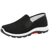 Zapatos de Tela Old Beijing para Hombre Transpirables para Personas de Mediana Edad y Mayores Zapatos de Trabajo de Tela Negra Zapatos de Lona Protección Laboral Sitio de Construcción Suela de Goma Montañismo Antideslizante