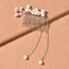 Europa y Estados Unidos horquilla peine para el cabello con cadena de cuentas de perlas retorcidas transfronteriza accesorios para el cabello tocado ventas directas de fábrica