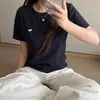 Camiseta com Estampa de Filhote para Mulheres, Estilo Simples de Início de Primavera, Gola Redonda, Camiseta Cartoon de Manga Curta, Confortável, Versátil, Casual, Emagrecedora, Para Usar em Camadas, Camada Base