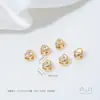 Coração de Pêssego Pequeno com Zircônia Incrustada 14K Ouro Preenchido Coração Contas Espaçadoras Pequenas Acessórios Pulseira DIY com Contas Colar Material de Joalheria