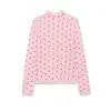 Moda para Mujer 2026 Estilo Europeo y Americano Versátil Casual Simple Decoración en Forma de Corazón Suéter de Punto de Manga Larga G866776