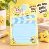 Notas Adhesivas Rectangulares de Chico Estrella de Alto Valor Papel de Memo Lindo de Dibujos Animados Adhesivo para Estudiantes Cuaderno de Oficina