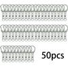 50 piezas Venta Caliente Transfronteriza Hebilla C Pequeña Giratoria de Metal Personaje Medio Animación Periférico Llavero Accesorios Hebilla C Asociada