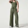 Mono de mujer informal ajustado de moda europea y americana, sin mangas, color sólido, con cuello en V, primavera/verano 2023