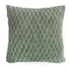 Almohada de Felpa Transfronteriza Funda de Almohada de Color Sólido Copo de Nieve Oficina Sofá Cintura Decoración del Hogar Cojín de Mesita de Noche