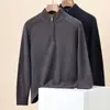 Suéter Jacquard de Moda Hengyuanxiang 100% Lana Pura para Hombre Otoño e Invierno 2025 Nuevo Suéter con Cremallera y Cuello Alto Medio Ropa para Hombre