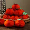 Decoração de Ano Novo 2026 Lanterna Pequena de Caqui Planta em Vaso Bola de Favo de Mel Pequeno Pingente Balde da Fortuna Material Floral