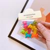 B71A02 Pinza para el pelo con forma de animal de dibujos animados coreanos, pinza para el pelo de bebé linda, 5 bolsas, pinza para el pelo de seguridad todo incluido