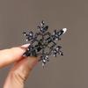 Pinza para el Cabello de Copo de Nieve con Pedrería Super Brillante tamaño pequeño Pinza para el Flequillo Pinza para el Cabello con Sentido Avanzado Pinza de Pato Accesorios Elegantes para el Cabello para Mujeres