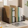 Caja de Almacenamiento de Libros de Escritorio Estantería para Estudiantes Estante Soporte para Libros Organizador de Papelería y Artículos Varios de Escritorio Portabolígrafos de Gran Capacidad