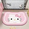 Alfombra de Piso de Barro Diatómico de Anime de Dibujos Animados para el Hogar, Entrada de Baño, Alfombra Absorbente de Agua, Fácil de Limpiar, Alfombra de Piso de Baño, Dropshipping