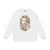 Sudadera con Capucha de Manga Larga Estampado de Camuflaje con Letras, Holgada, Cuello Redondo, Moda Otoño e Invierno, Nueva para Hombre y Mujer