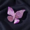 Broche de Borboleta Exquisito e Luxuoso, Alfinete Criativo de Inseto, Fivela Anti-Exposição, Acessórios para Blazer de Terno Feminino, Corsage