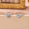 Brincos de Tarraxa Coração Zircônia Super Brilhantes Elegantes da Moda Design de Nicho Personalidade Versátil Brincos de Argola Lisos Brincos Versáteis Exquisitos