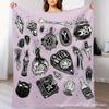 Manta de Franela con Temática de Halloween Transfronteriza Suave Cómoda Manta para Sofá Cama Oficina Camping Manta Multifuncional