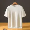 Nuevo Suéter de Cachemira Suelto de Manga Corta con Cuello Redondo para Hombre, Color Sólido, Tejido Fino de Seda y Cachemira, Otoño/Invierno 2026