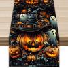 Amazon Transfronterizo Nueva Bandera de Mesa de Halloween Calavera Calabaza Decoración Navideña para el Hogar Mantel Mantel Mantel para Mesa de Café
