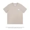 Nueva Camiseta Sencilla Estampada de Cachorro de Manga Corta para Hombres y Mujeres, Camiseta de Verano con Cuello Redondo, Top Casual de Algodón Puro, Tendencia de Instagram